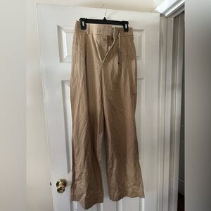 Everlane Women's Tan Striped Chinos